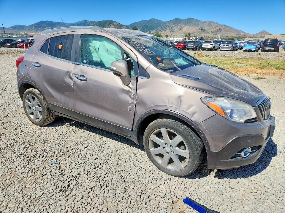 2014 Buick Encore VIN KL4CJHSB8EB630104 COPART salvage auction — FRONT END, Ut - Salvage Certificate, sold $125 on 2026-09-04 (photo 4)