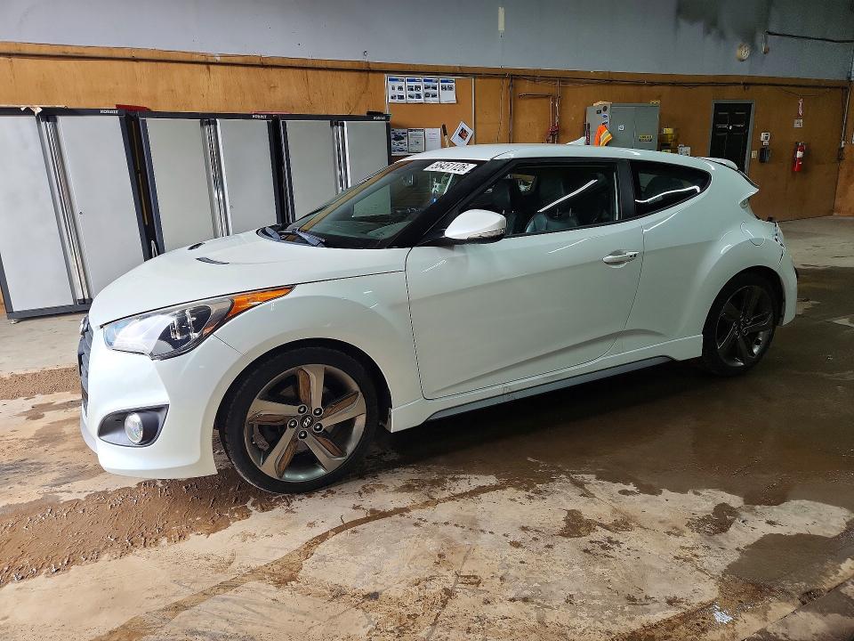 2013 Hyundai Veloster VIN KMHTC6AE6DU084823 COPART salvage auction — REAR END, Mi - Certificate Of Title, sold $60 on 2026-07-22 (photo 1)
