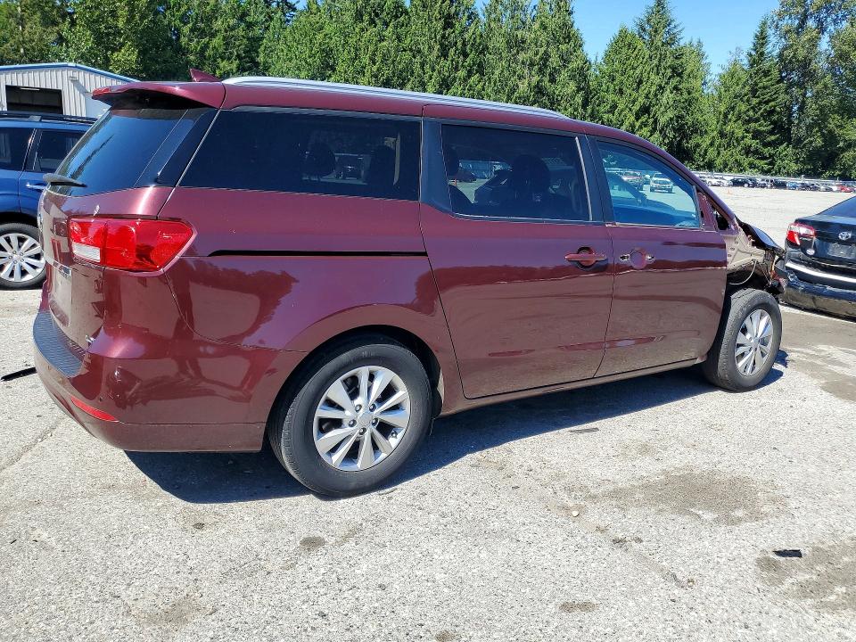 2016 Kia SEDONA VIN KNDMB5C18G6210026 COPART salvage auction — FRONT END, Wa - Bill Of Sale, sold $2,850 on 2026-07-13 (photo 3)