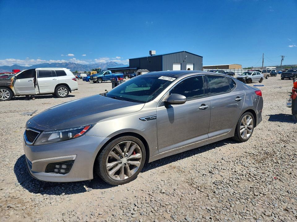 2015 Kia Optima VIN 5XXGR4A61FG395893 COPART salvage auction — FRONT END, Ut - Cert Of Title-Rebuilt/Restored, sold $775 on 2026-07-10 (photo 1)