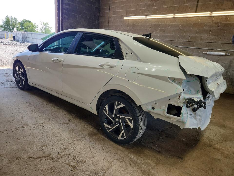 2025 Hyundai Elantra VIN KMHLM4DG7SU076144 COPART salvage auction — REAR END, Ny - Mv-907A Salvage Certificate, sold $7,400 on 2026-07-13 (photo 2)