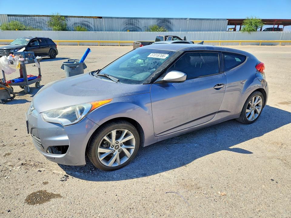2016 Hyundai Veloster VIN KMHTC6AD9GU282811 COPART salvage auction — FRONT END, Az - Cert Of Title - Salvage, sold $1,450 on 2026-07-17 (photo 1)