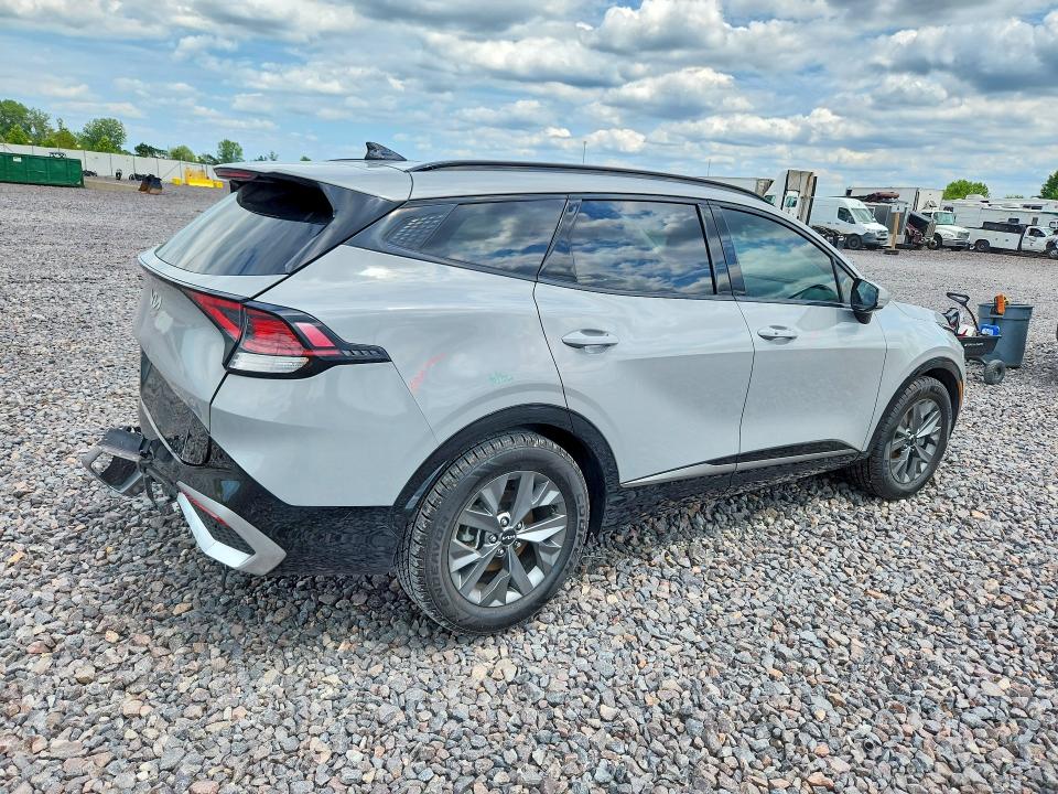 2024 Kia Sportage VIN 5XYK43DF4RG209942 COPART salvage auction — REAR END, In - Cert Of Title-Salvage Title, sold $8,100 on 2026-07-28 (photo 3)