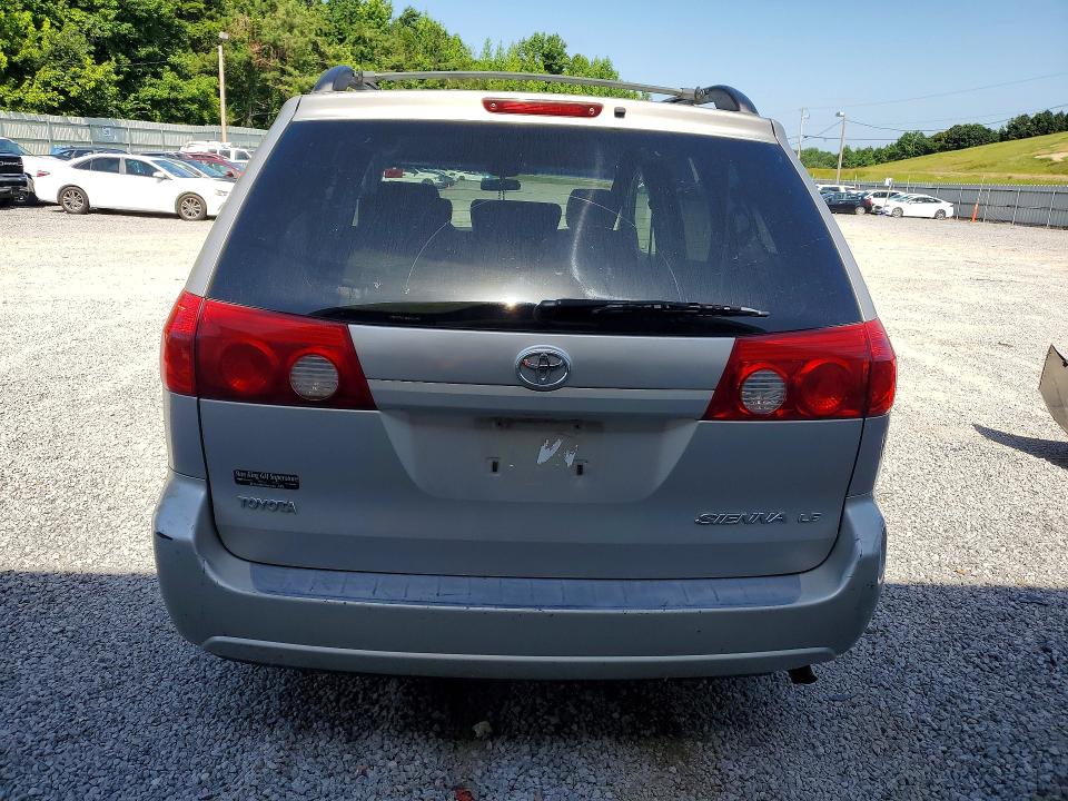 2006 Toyota Sienna VIN 5TDZA23C46S511349 COPART salvage auction — FRONT END, Ms - Cert Of Title-Salvaged, sold $475 on 2026-07-22 (photo 6)