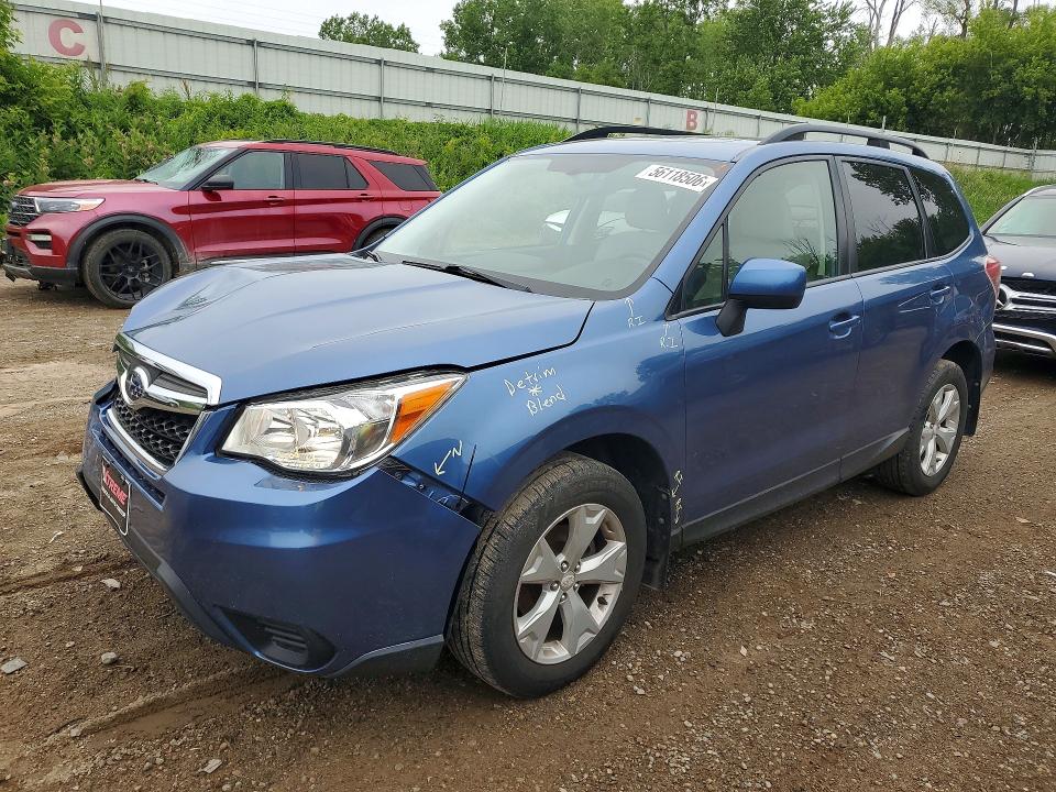 2016 Subaru Forester VIN JF2SJADCXGH437789 COPART salvage auction — REJECTED REPAIR, Mi - Certificate Of Title, sold $2,300 on 2026-07-15 (photo 1)