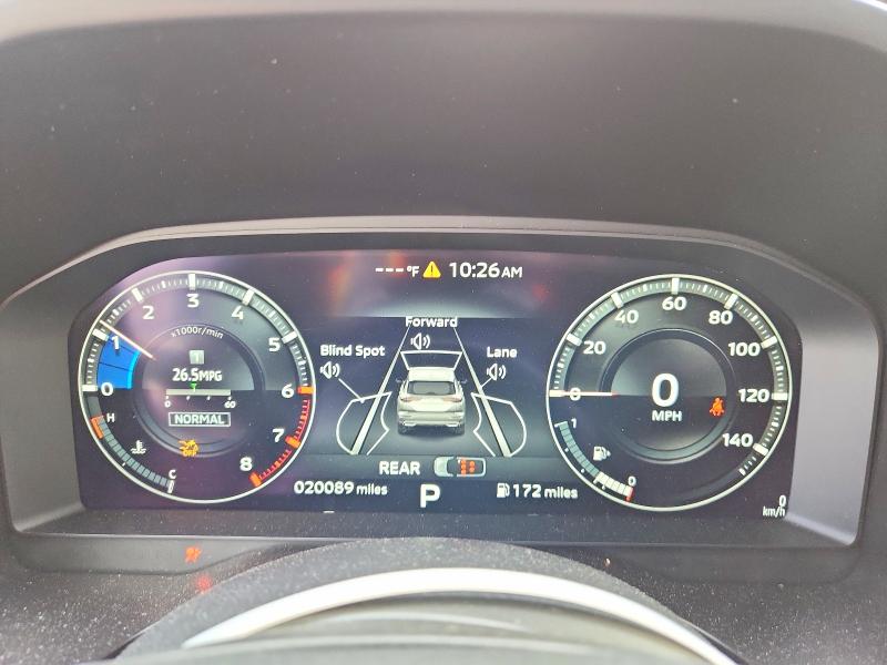 2024 Mitsubishi Outlander VIN JA4J4WA86RZ047391 COPART salvage auction — FRONT END, Ma - Cert Of Title-Salvage, sold $10,100 on 2026-07-22 (photo 9)