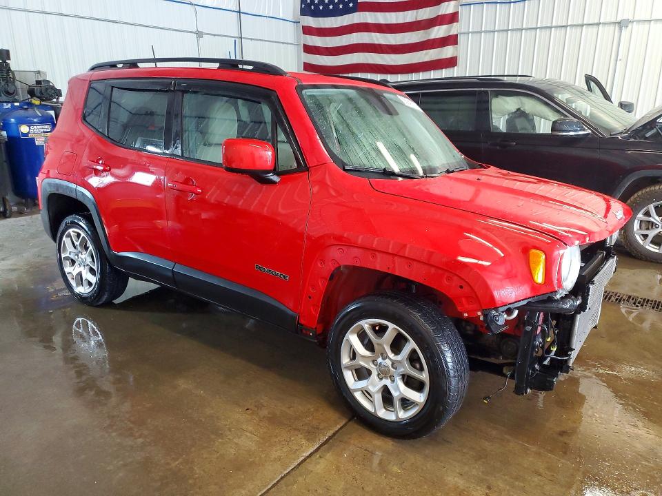 2018 Jeep VIN ZACCJBBB7JPG91124 COPART salvage auction — FRONT END, Pa - Certificate Of Salvage, sold $950 on 2026-08-05 (photo 4)