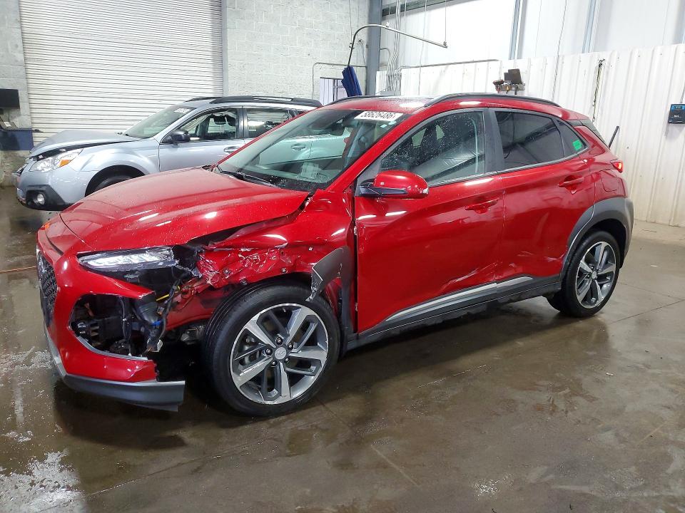 2019 Hyundai Kona VIN KM8K5CA55KU338829 COPART salvage auction — FRONT END, Mn - Cert Of Title-Salvage, sold $2,850 on 2026-07-02 (photo 1)