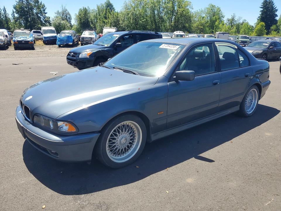 2000 BMW 5er VIN WBADM5345YBY18399 COPART salvage auction — REAR END, Or - Salvage Title Certificate, sold $500 on 2026-08-12 (photo 1)
