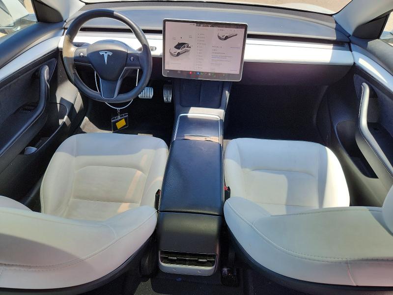 2023 Tesla Model 3 VIN 5YJ3E1EA6PF552040 COPART salvage auction — SIDE, Salvage Title, sold $9,600 on 2026-08-28 (photo 8)