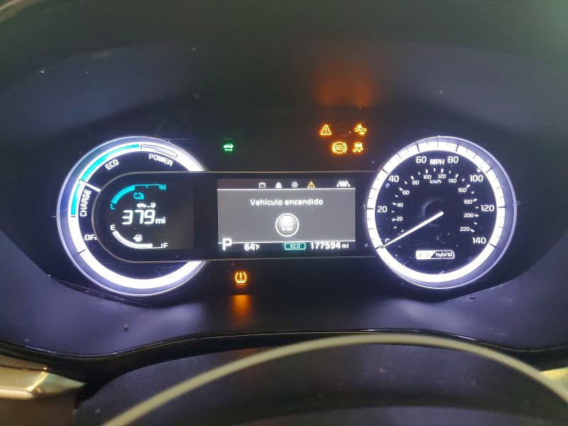 2022 Kia Niro VIN KNDCB3LC4N5546308 COPART salvage auction — VANDALISM, Ca - Salvage Certificate, sold $3,100 on 2026-07-09 (photo 9)