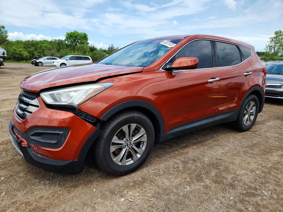 2014 Hyundai Santa fe VIN 5XYZT3LB7EG132705 COPART salvage auction — FRONT END, Oh - Cert Of Title-Salvage, sold $1,800 on 2026-07-02 (photo 1)