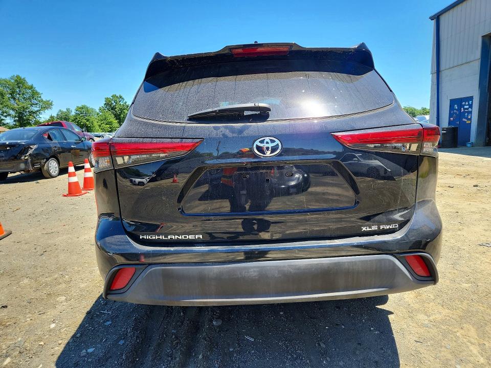 2024 Toyota Highlander VIN 5TDKDRBHXRS536193 COPART salvage auction — FRONT END, Nj - Cert Of Title-Salvage, sold $9,800 on 2026-07-22 (photo 6)