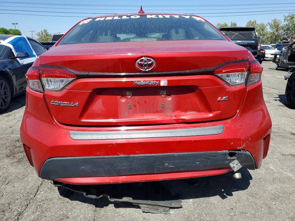 2020 Toyota VIN JTDEPRAE8LJ114262 COPART salvage auction — REAR END, Ca - Salvage Certificate, sold $4,800 on 2026-07-16 (photo 6)
