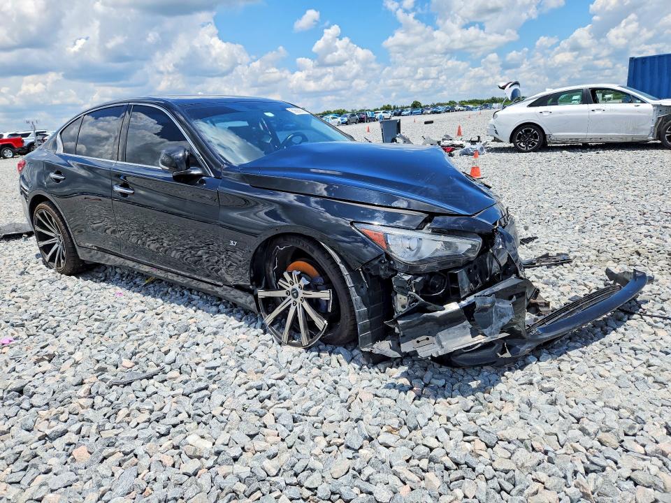 2014 Infiniti Q50 VIN JN1BV7ARXEM681948 COPART salvage auction — FRONT END, Fl - Certificate Of Destruction, sold $450 on 2026-07-14 (photo 4)