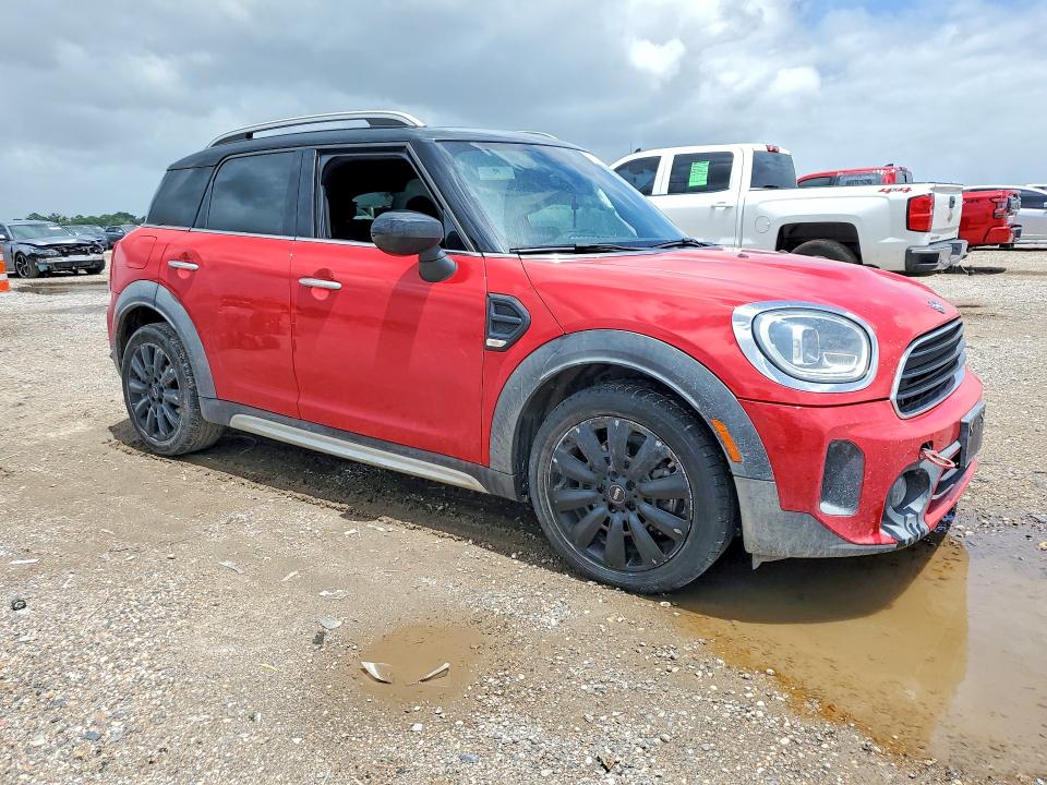 2021 Mini VIN WMZ23BR05M3N17300 COPART salvage auction — SIDE, TX - SALVAGE VEHICLE TITLE (P), sold $4,350 on 2026-08-17 (photo 4)