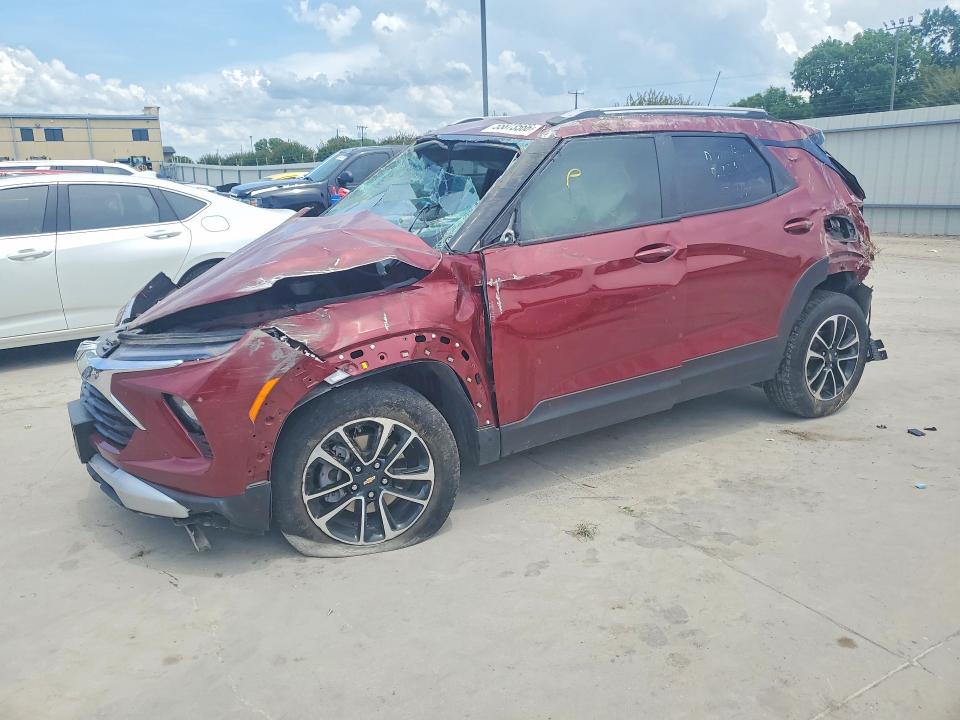 2024 Chevrolet VIN KL79MPS24RB039210 COPART salvage auction — FRONT END, TX - SALVAGE VEHICLE TITLE (P), sold $850 on 2026-07-16 (photo 1)