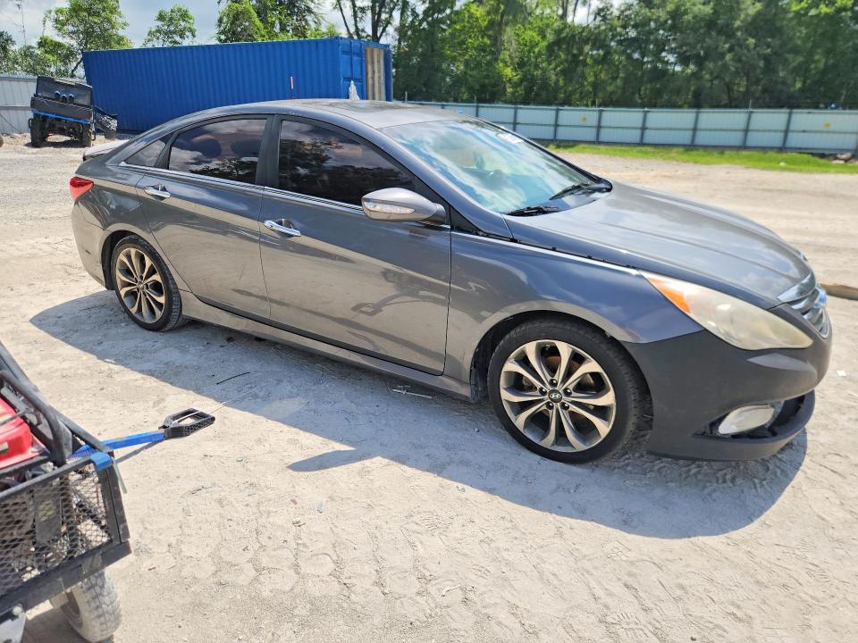 2014 Hyundai Sonata VIN 5NPEC4AB6EH895444 COPART salvage auction — FRONT END, Fl - Certificate Of Title, sold $250 on 2026-07-07 (photo 4)