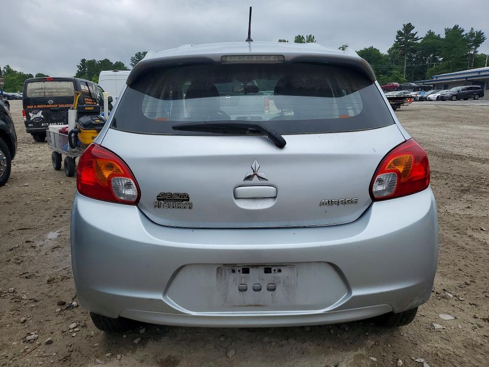 2015 Mitsubishi Mirage VIN ML32A3HJ0FH000758 COPART salvage auction — MINOR DENT/SCRATCHES, MA - CERTIFICATE OF TITLE, sold $800 on 2026-07-02 (photo 6)