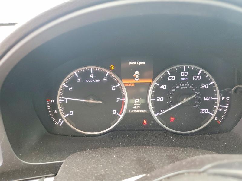 2016 Acura VIN 19UDE2F78GA020649 COPART salvage auction — FRONT END, Tx - Salvage Vehicle Title, sold $500 on 2026-07-29 (photo 9)