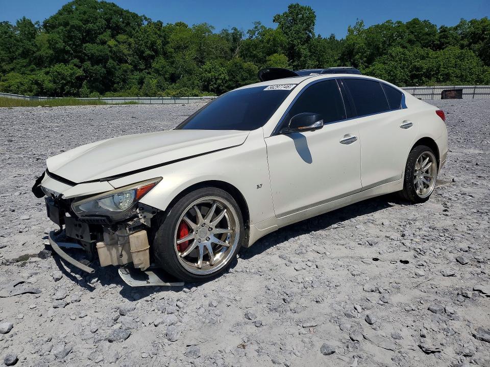 2014 Infiniti Q50 VIN JN1BV7AR6EM706859 COPART salvage auction — ROLLOVER, Ga - Cert Of Title-Salvage, sold $1,100 on 2026-07-16 (photo 1)