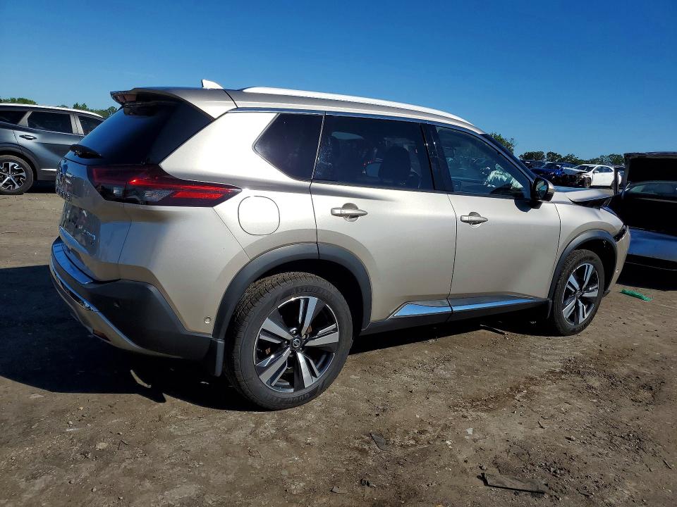 2021 Nissan Rogue VIN JN8AT3DD2MW319174 COPART salvage auction — FRONT END, Va - Cert Of Title - Salvage, sold $6,700 on 2026-07-22 (photo 3)