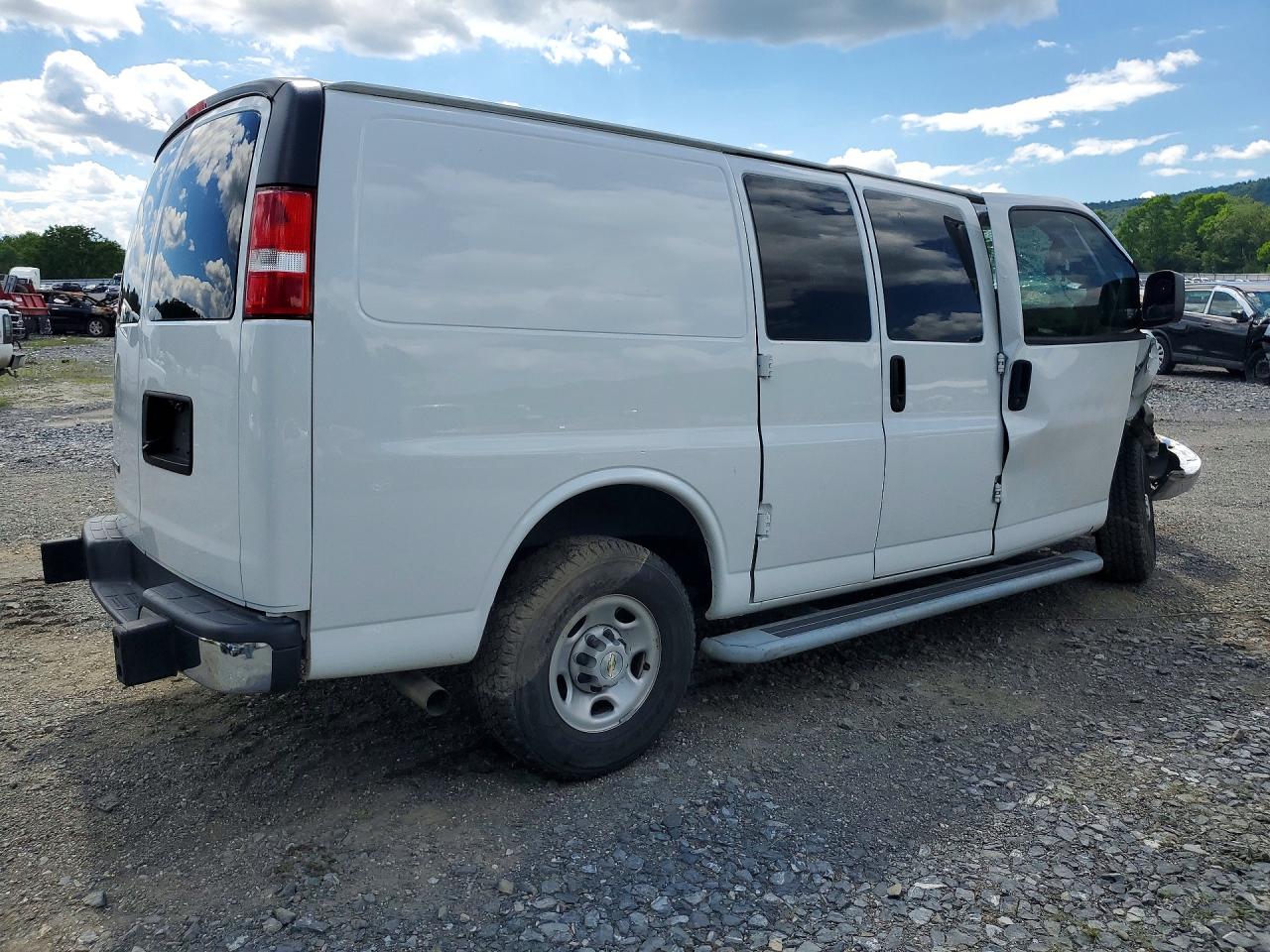 2022 Chevrolet Express 2500 VIN 1GCWGAFP3N1224171 COPART salvage auction — Front End, PA - CERTIFICATE OF SALVAGE, sold $100 on 2026-07-01 (photo 3)