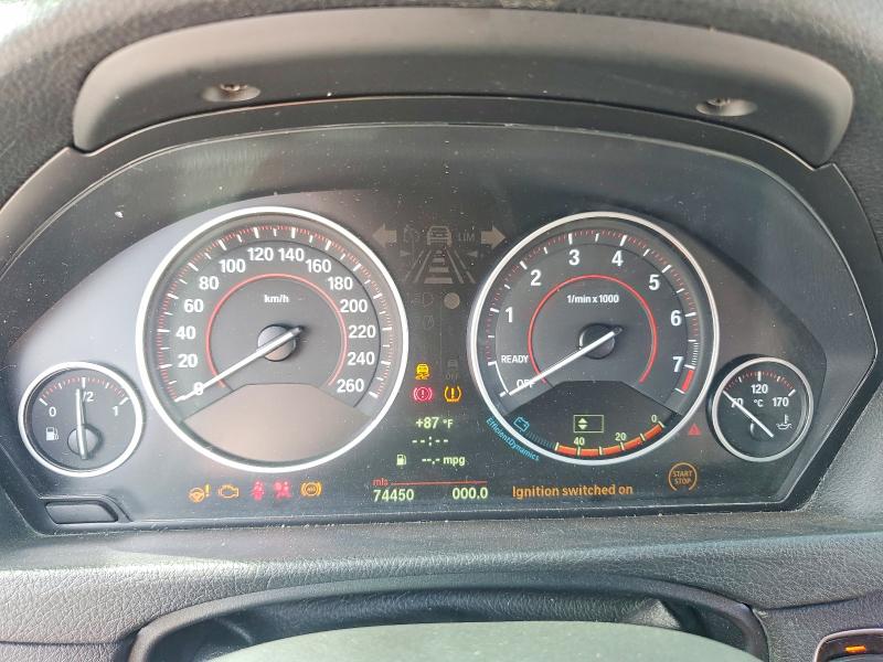 2013 BMW 3er VIN WBA3B9C56DF140671 COPART salvage auction — FRONT END, Fl - Cert Of Title Slvg Rebuildable, sold $2,900 on 2026-07-08 (photo 9)