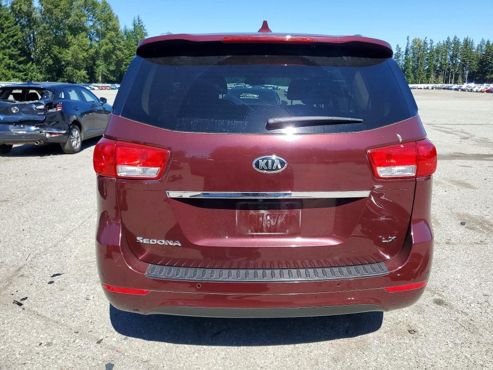 2016 Kia SEDONA VIN KNDMB5C18G6210026 COPART salvage auction — FRONT END, Wa - Bill Of Sale, sold $2,850 on 2026-07-13 (photo 6)