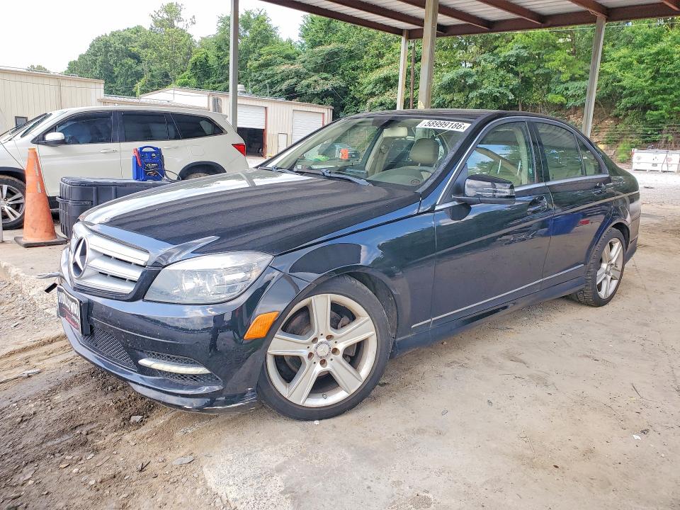 2011 Mercedes-benz C-klasse VIN WDDGF8BB1BR187411 COPART salvage auction — NORMAL WEAR, Al - Certificate Of Title, sold $1,850 on 2026-07-28 (photo 1)