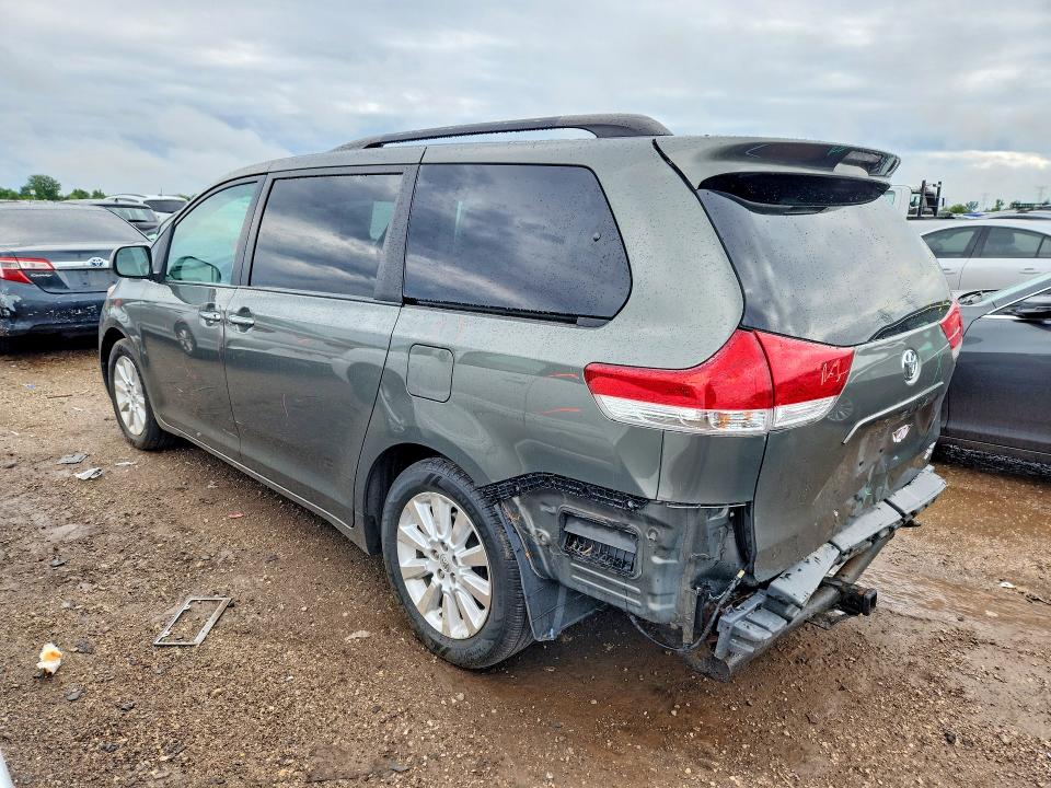 2012 Toyota Sienna VIN 5TDDK3DC2CS044357 COPART salvage auction — REAR END, Il - Salvage Certificate, sold $4,150 on 2026-07-23 (photo 2)