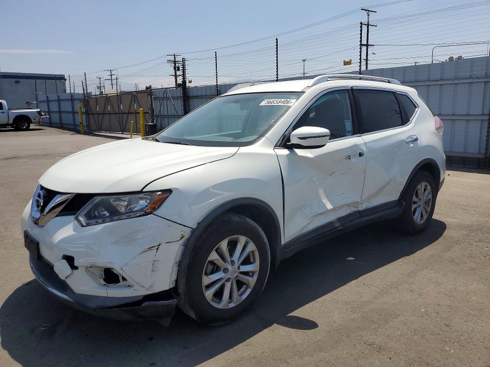 2016 Nissan Rogue VIN KNMAT2MT3GP635209 COPART salvage auction — SIDE, Ca - Salvage Certificate, sold $2,150 on 2026-07-08 (photo 1)