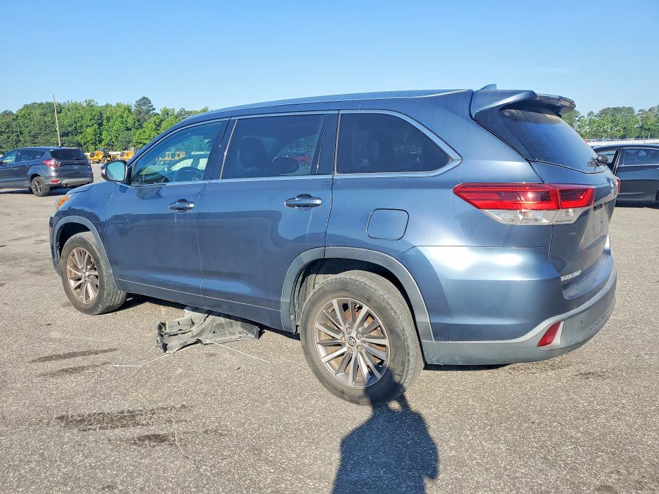 2018 Toyota Highlander VIN 5TDKZRFH7JS280711 COPART salvage auction — MECHANICAL, Fl - Dealer Only Clean Title, sold $12,300 on 2026-07-28 (photo 2)