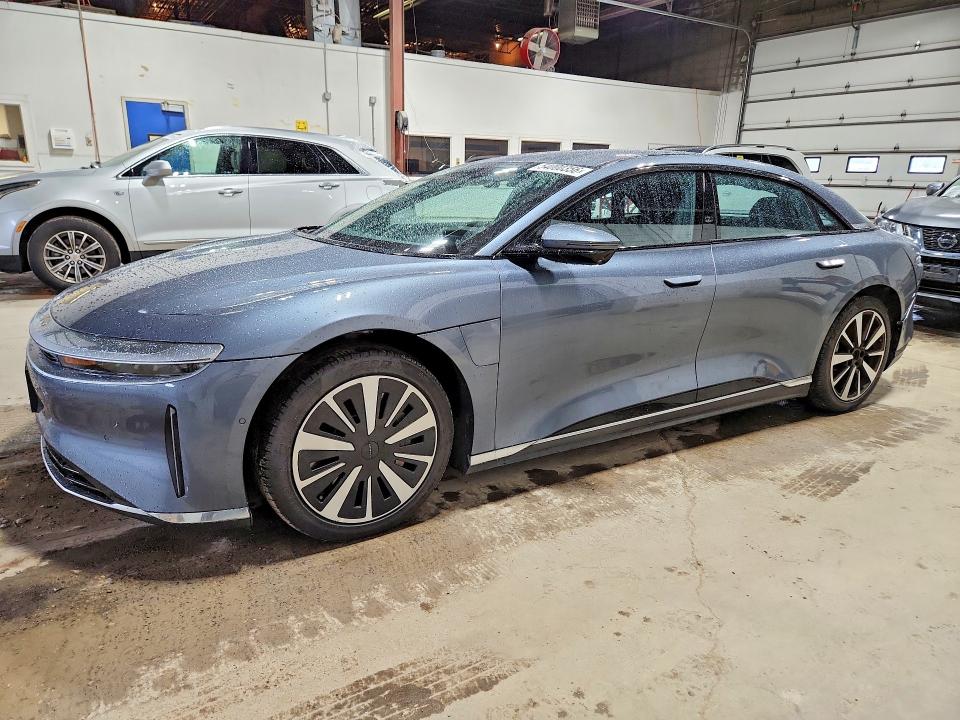 2023 Lucid VIN 50EA1PFA8PA007708 COPART salvage auction — REAR END, MN - CERT OF TITLE-SALVAGE, sold $17,100 on 2026-08-18 (photo 1)