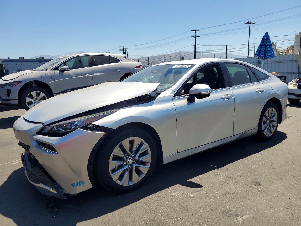 2024 Toyota Mirai VIN JTDAAAAA4RA011699 COPART salvage auction — FRONT END, Ca - Dis/Dlr/Exp Only Clean Title (P), sold $6,200 on 2026-07-08 (photo 1)