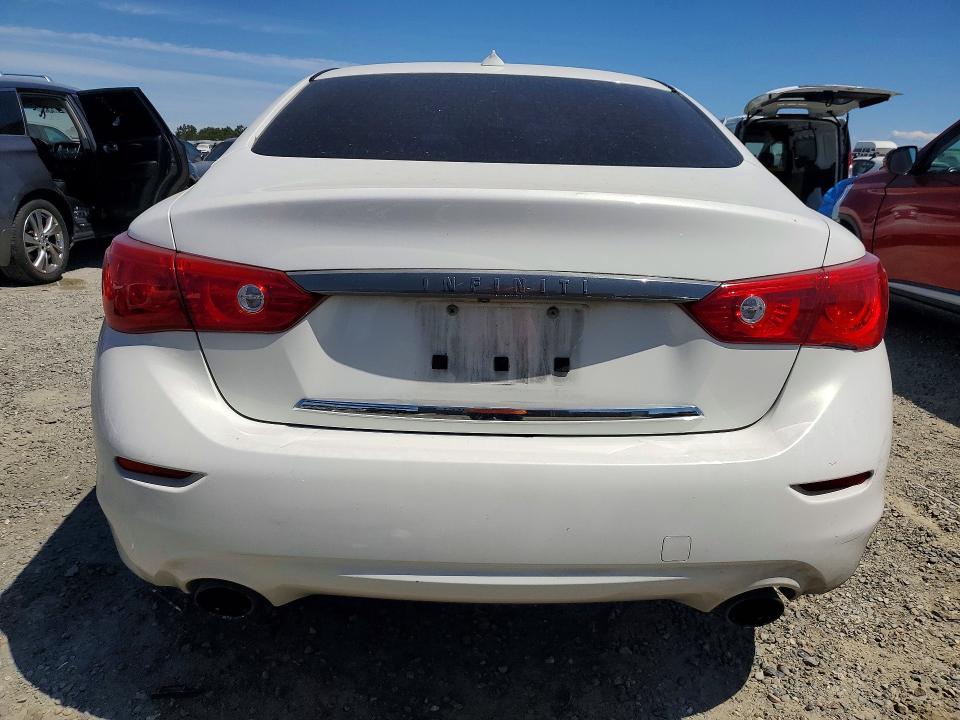 2015 Infiniti Q50 VIN JN1BV7AP6FM345231 COPART salvage auction — FRONT END, Ca - Dis/Dlr/Exp Only Clean Title, sold $2,750 on 2026-07-09 (photo 6)