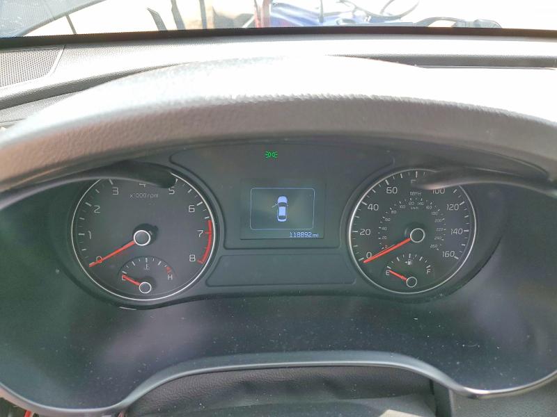 2018 Kia Optima VIN 5XXGT4L39JG185166 COPART salvage auction — FRONT END, VA - CERT OF TITLE - SALVAGE, sold $700 on 2026-07-24 (photo 9)