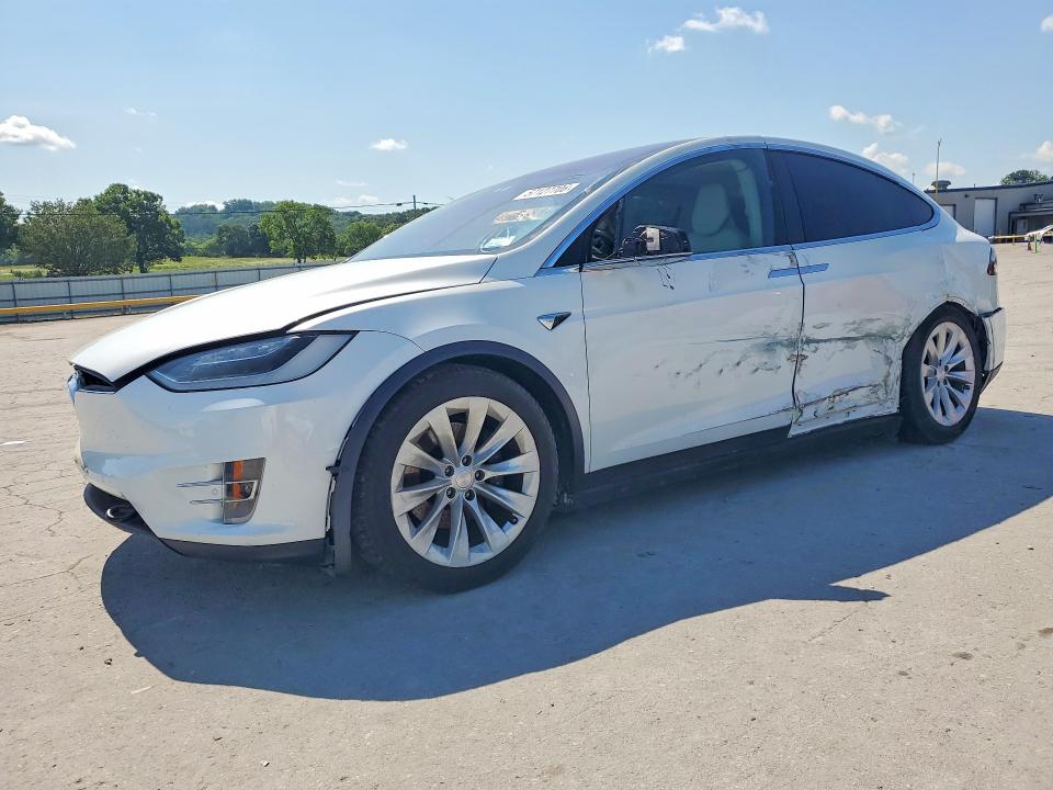 2019 Tesla Model x VIN 5YJXCAE25KF181347 COPART salvage auction — REAR END, Va - Cert Of Title - Salvage, sold $6,500 on 2026-07-06 (photo 1)