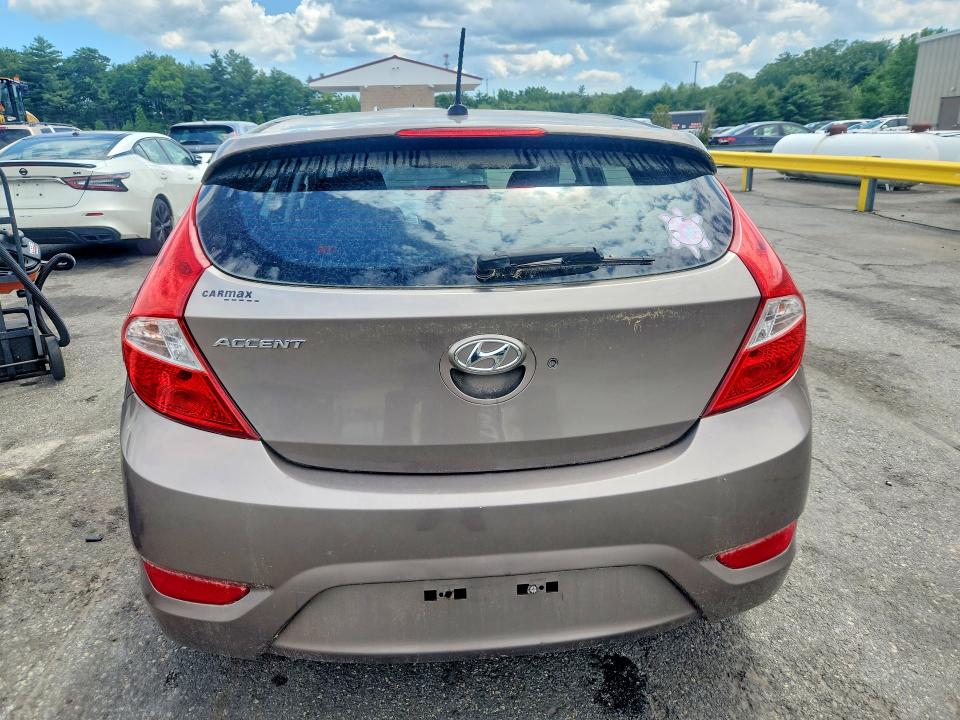 2013 Hyundai Accent VIN KMHCU5AE1DU104077 COPART salvage auction — FRONT END, Ri - Certificate Of Title, sold $875 on 2026-07-07 (photo 6)