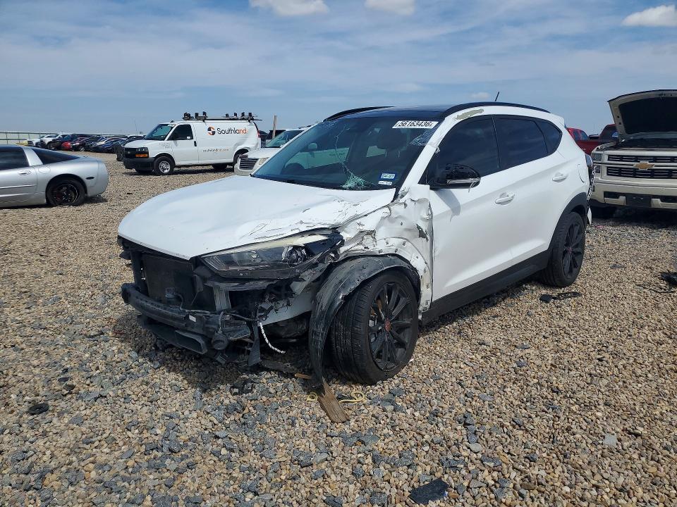 2017 Hyundai Tucson VIN KM8J33A26HU549439 COPART salvage auction — FRONT END, Tx - Salvage Vehicle Title, sold $90 on 2026-07-28 (photo 1)