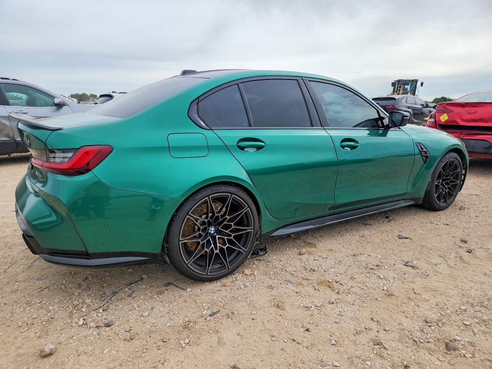 2025 BMW M3 VIN WBS33HJ03SFU42863 COPART salvage auction — WATER/FLOOD, Tx - Salvage Vehicle Title, sold $28,500 on 2026-08-27 (photo 3)