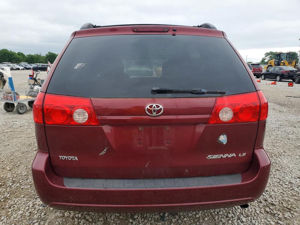 2009 Toyota Sienna VIN 5TDZK23C09S288759 COPART salvage auction — FRONT END, Oh - Certificate Of Title, sold $700 on 2026-07-17 (photo 6)