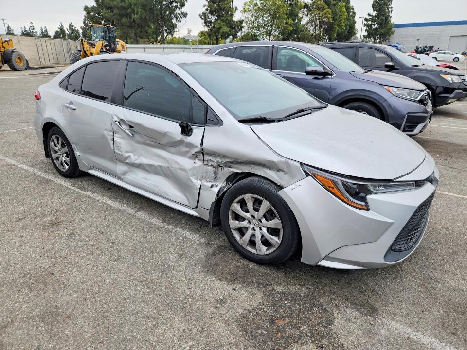 2021 Toyota Corolla VIN 5YFEPMAE5MP150362 COPART salvage auction — SIDE, Ca - Salvage Certificate, sold $250 on 2026-07-30 (photo 4)