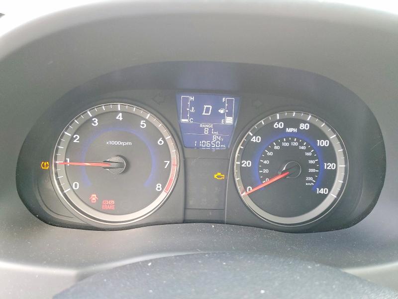 2016 Hyundai Accent VIN KMHCT4AE9GU106029 COPART salvage auction — FRONT END, Fl - Cert Of Title Slvg Rebuildable, sold $550 on 2026-07-28 (photo 9)