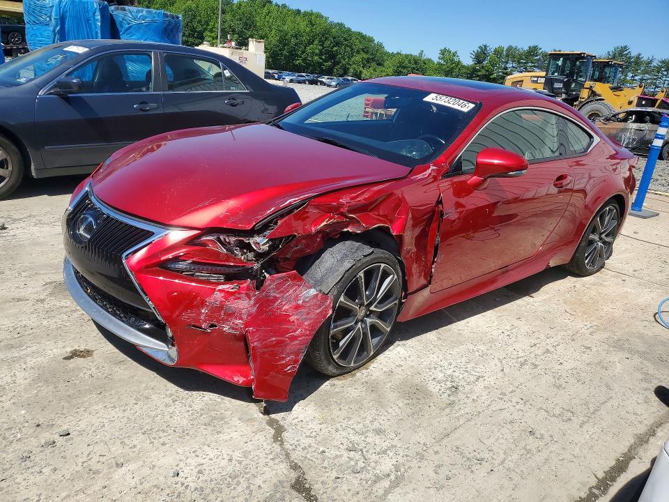 2017 Lexus Rc VIN JTHSM5BCXH5002854 COPART salvage auction — FRONT END, Nj - Cert Of Title-Salvage, sold $7,900 on 2026-07-26 (photo 1)
