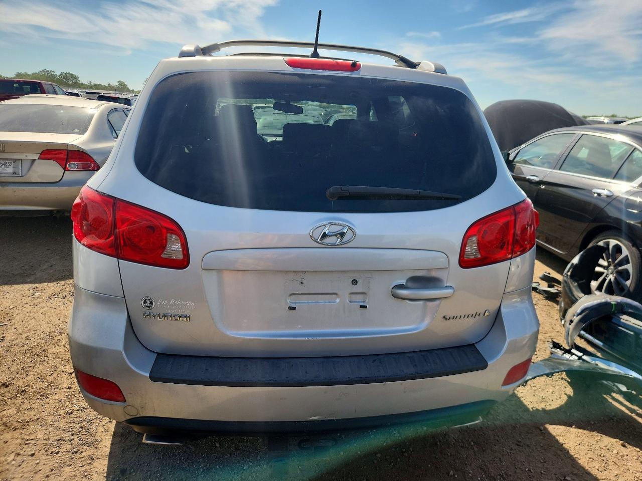 2007 Hyundai Santa Fe VIN 5NMSH13E67H018544 COPART salvage auction — Front End, WV - SALVAGE CERTIFICATE, sold $1,050 on 2026-06-25 (photo 6)