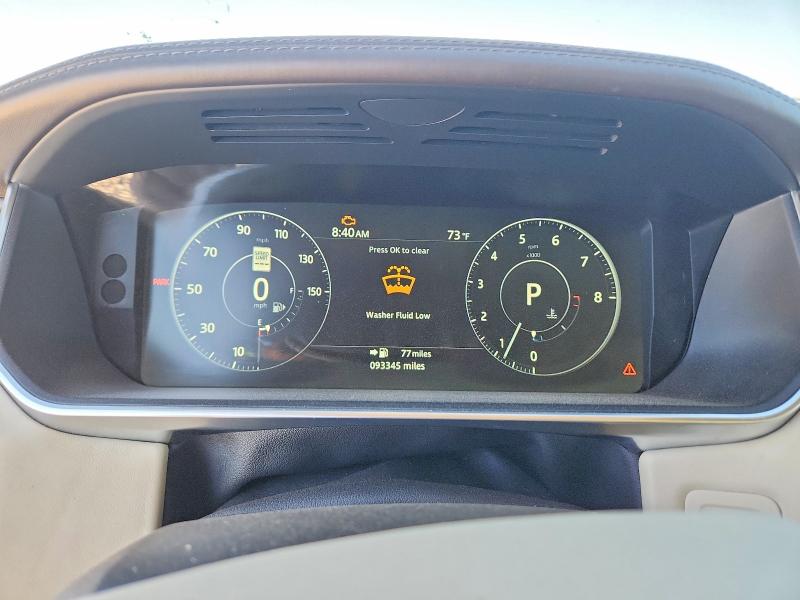 2017 Land rover RANGE ROVER VIN SALWV2FV7HA142077 COPART salvage auction — FRONT END, Co - Public - Salvage Title, sold $7,900 on 2026-07-07 (photo 9)