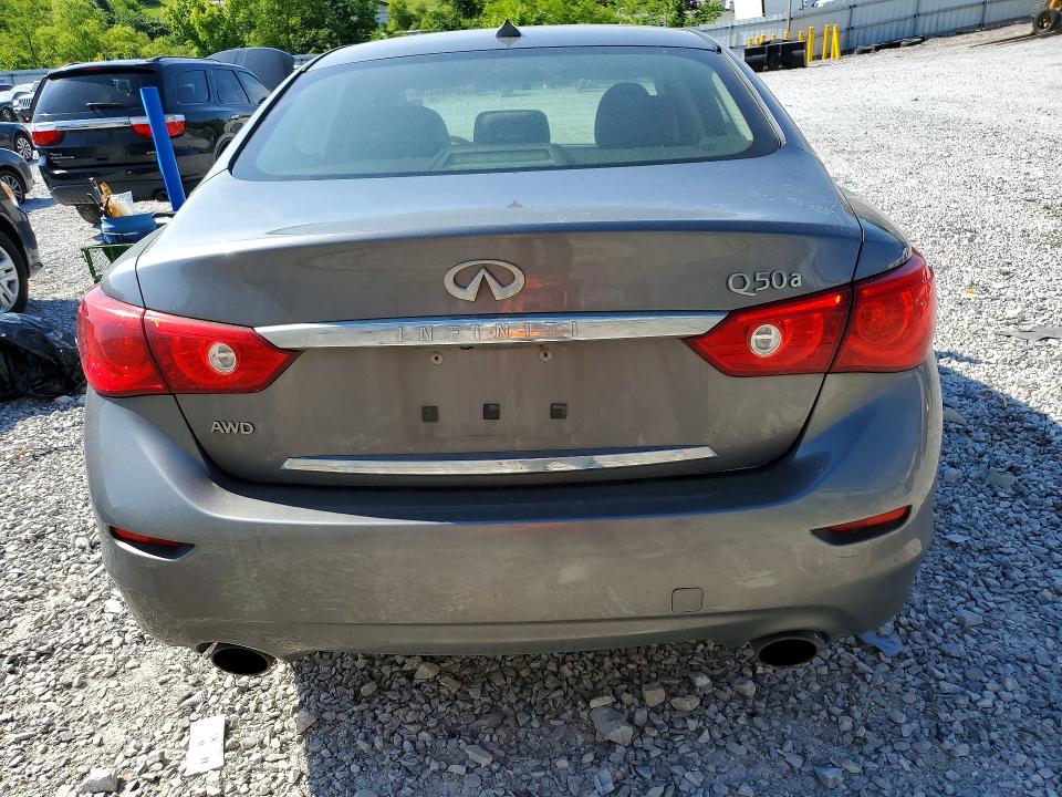 2015 Infiniti Q50 VIN JN1BV7AR2FM403174 COPART salvage auction — MINOR DENT/SCRATCHES, Oh - Cert Of Title-Rebuilt Salvage, sold $1,300 on 2026-07-10 (photo 6)