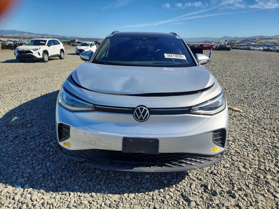 2022 Volkswagen Id.4 VIN WVGGNPE22NP065946 COPART salvage auction — FRONT END, Ca - Salvage Certificate, sold $9,500 on 2026-08-06 (photo 5)