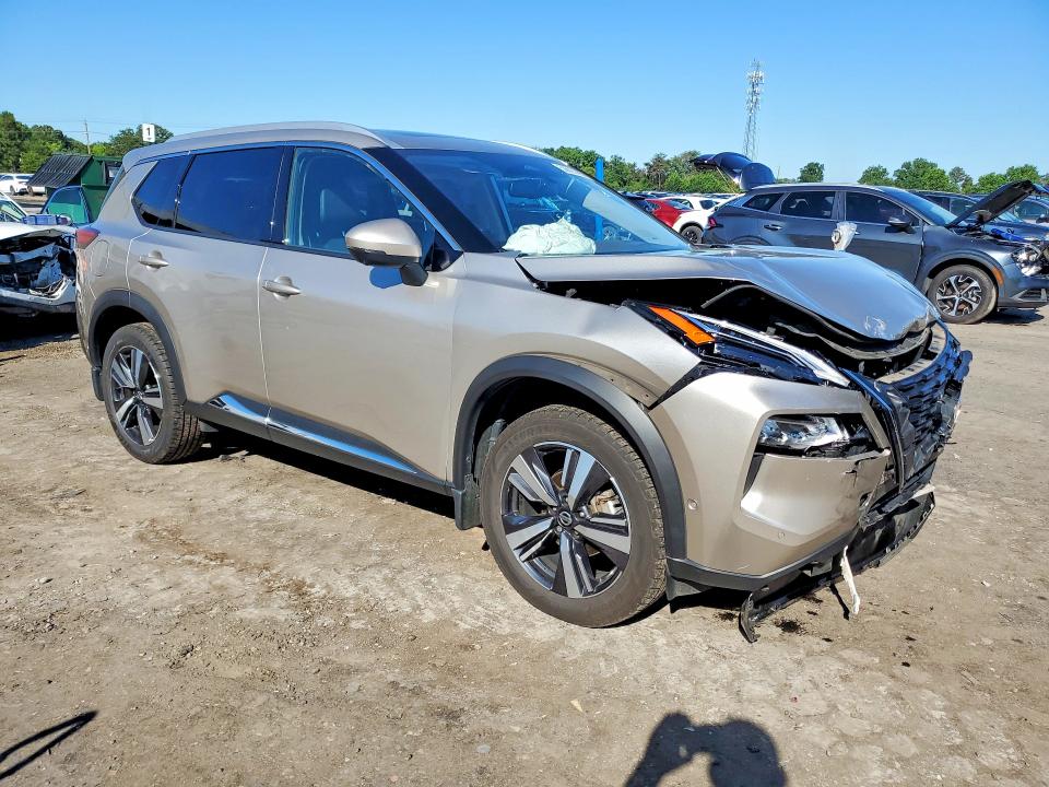 2021 Nissan Rogue VIN JN8AT3DD2MW319174 COPART salvage auction — FRONT END, Va - Cert Of Title - Salvage, sold $6,700 on 2026-07-22 (photo 4)